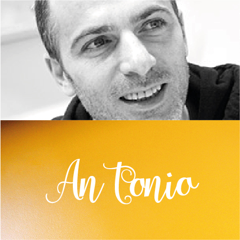 Antonio de'Flumeri, progettista grafico, fotografo. Abitante di Spazio per me.
