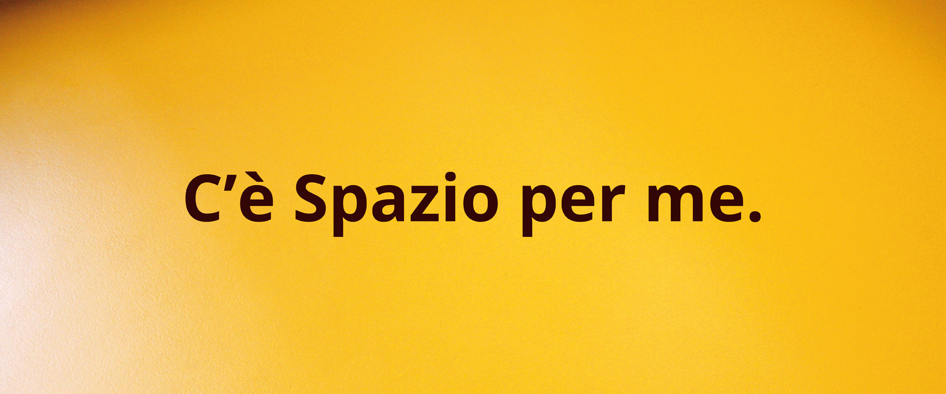 C'è Spazio per me, e finalmente hai un luogo per svolgere il tuo lavoro, o lavorare in condivisione