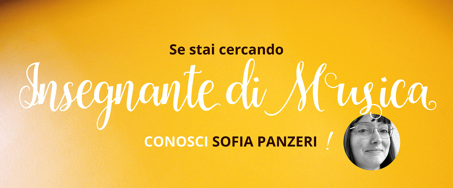 Spazio per me, Sofia Panzeri, Corsi di Musica.